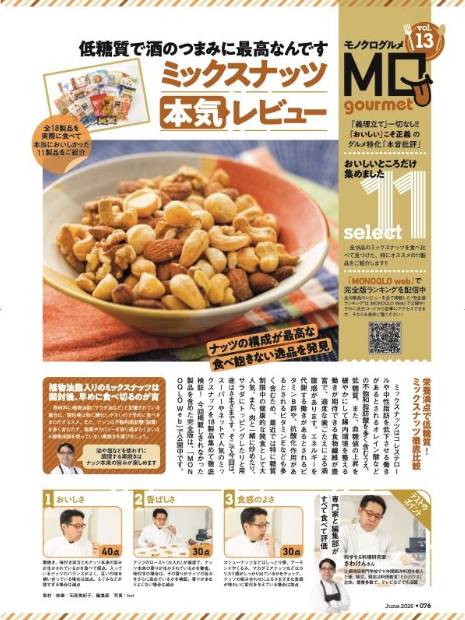 MONOQLOが栄養満点で低糖質なミックスナッツをテスト ミックスナッツおすすめ イメージ