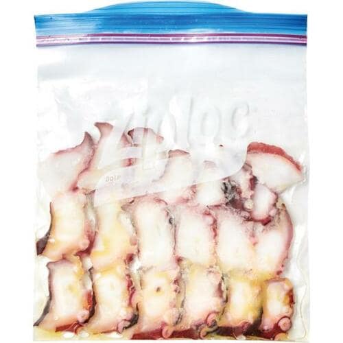 [タコのカルパッチョ]茹でダコ＆オイルで食感そのまま！ イメージ