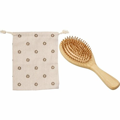 ヘアブラシおすすめ ORIENEX ヘアブラシ 木製櫛 美髪ケア 頭皮＆肩 竹 (中) イメージ1