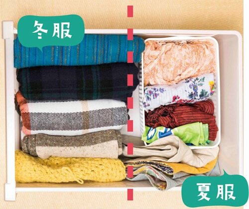 季節を選びやすい小物系なら前後・左右の入れ替えで完了!
