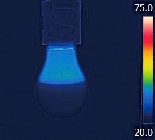 電球温度が低く壊れにくくて長持ち イメージ