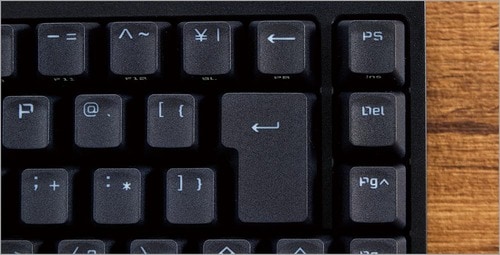 サイドキーも備える65%キーボード。サイドキーをショートカットに ゲーミングキーボードおすすめ イメージ