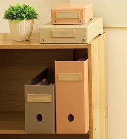 そろえて使うとかわいさがアップ 壁掛けファイルおすすめ イメージ