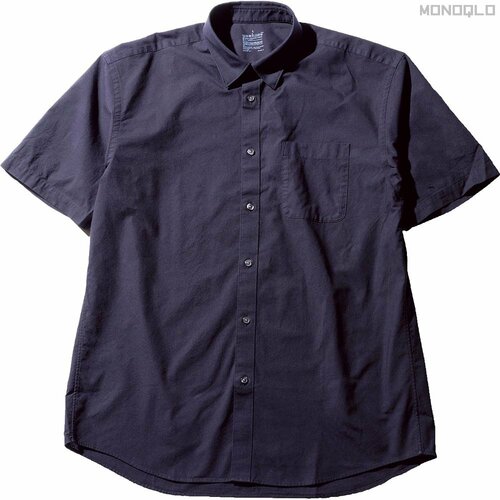 アイテム1:無印良品「紳士 洗いざらしブロード 半袖シャツ」 格安メンズファッションコーデおすすめ イメージ