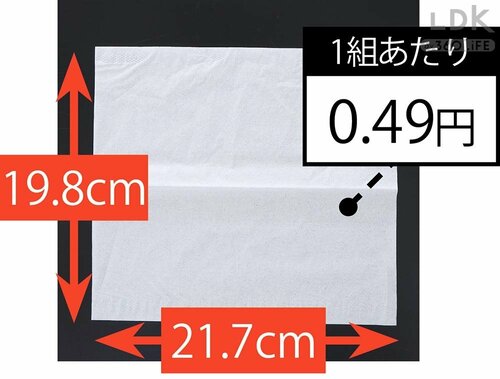 大きめでしっかりした紙質 ドラッグストアPBのティッシュペーパーおすすめ イメージ