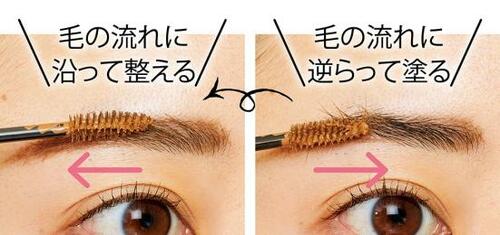 眉マスカラは2ステップで塗るのがポイント