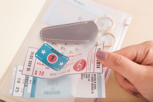 アーティミス:手帳用ジッパーポケット:小物