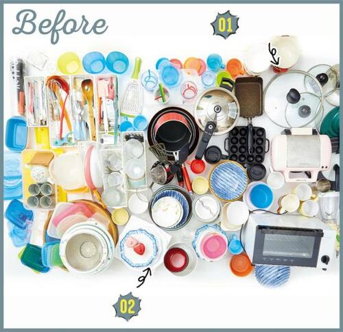 活用しきれなかった道具やお皿食材を整理してみると… イメージ