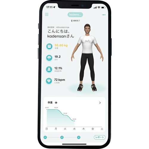 自身のアバター化で体型の変化を実感できる イメージ