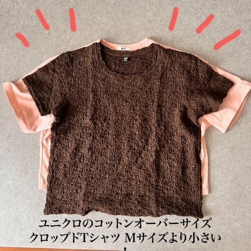 サイズはかなり小さめ! シャーリングTおすすめ イメージ2