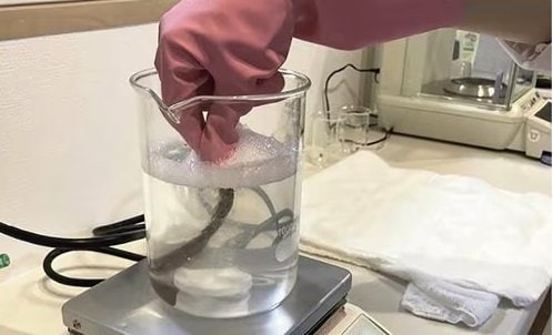 テスト4:洗い流しやすさ メンズヘアワックスおすすめ イメージ