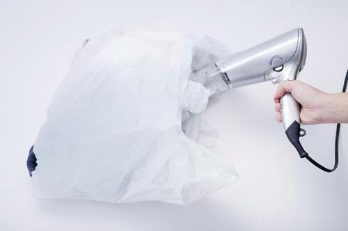 【おまけ】ビニール袋とドライヤーで素早く乾かす方法 イメージ