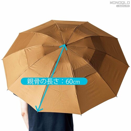 十分な広さで肩濡れなし 折りたたみ傘おすすめ イメージ
