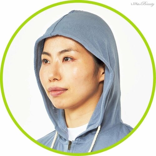 フードは首元を隠せないつくり UVカットパーカーおすすめ イメージ