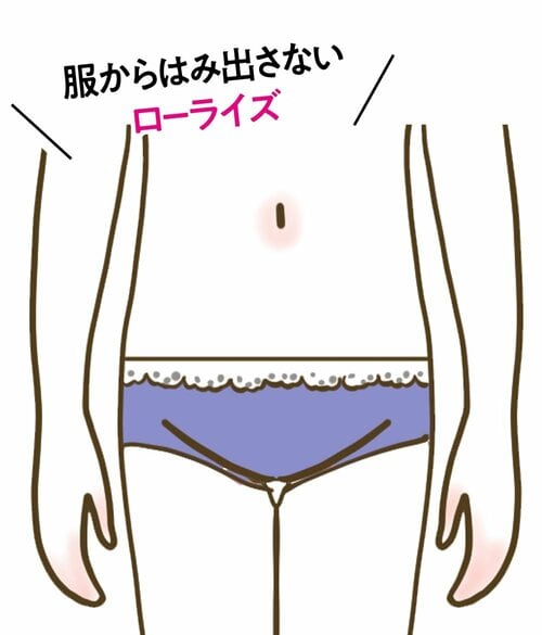 ローライズ(浅ばき) ハイウエストショーツおすすめ イメージ