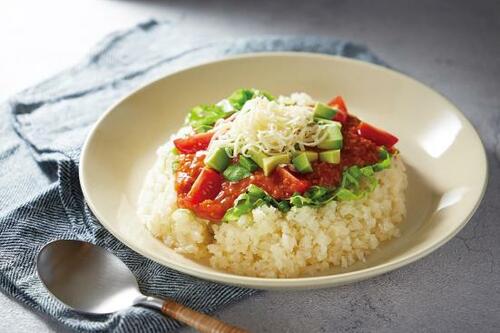 アレンジメニュー:カリフラワーライスのタコライス風 イメージ