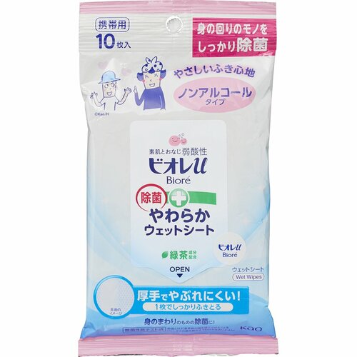 ウェットティッシュおすすめ ビオレu 除菌やわらかウェットシート ノンアルコールタイプ イメージ1