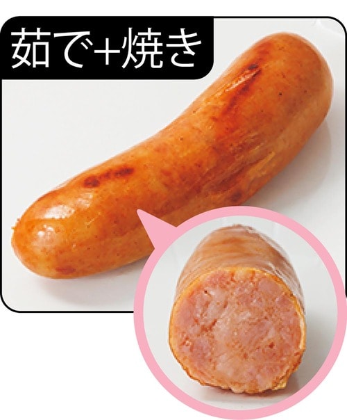 本来は「茹で」で食べるけど「茹で＋焼き」も良し ソーセージおすすめ イメージ2