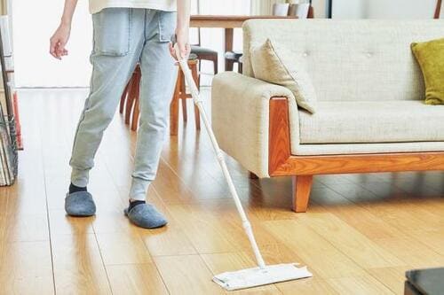 週に何回かはウェットシートで床そうじがオススメ イメージ