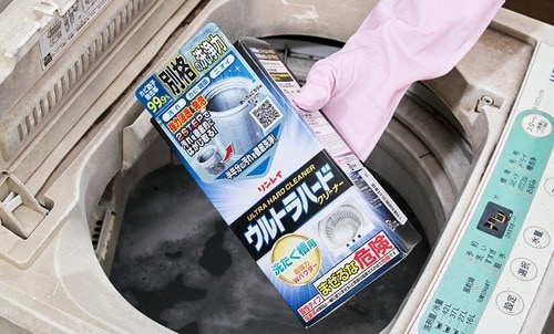 1度お湯を流して再度満水まで溜める 洗濯槽クリーナーおすすめ イメージ