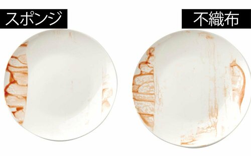 ポイント1:ベタつき汚れにはスポンジで イメージ