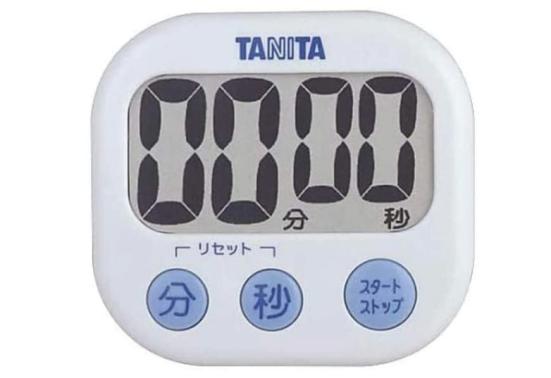 タニタ(TANITA):デジタルタイマー でか見えタイマー TD-384WH:キッチンタイマー