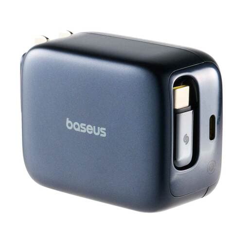 USB急速充電器おすすめ ベースアス EnerCore CJ11 急速充電器 USB-C 巻取り式ケーブル内蔵 イメージ