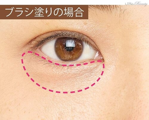 ブラシ塗りの場合 イメージ