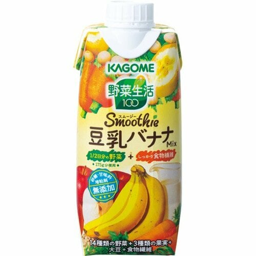 カゴメ:野菜生活100:豆乳バナナMix:グリーンスムージー