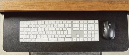 キーボードとマウスを置いて広々使える キーボードスライダーおすすめ イメージ