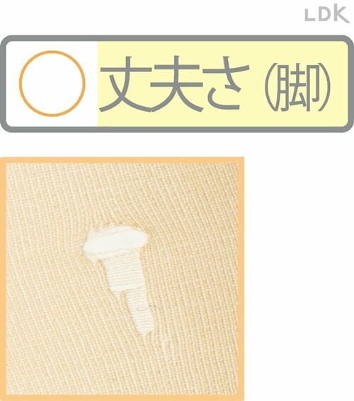 穴が少し広がるも伝線しにくい 着圧ストッキングおすすめ イメージ