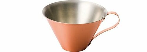 ビアマグ:コーヒー用品:コーヒー:織田幸銅器:RED＆WHITEアイスコーヒーカップ【マット】