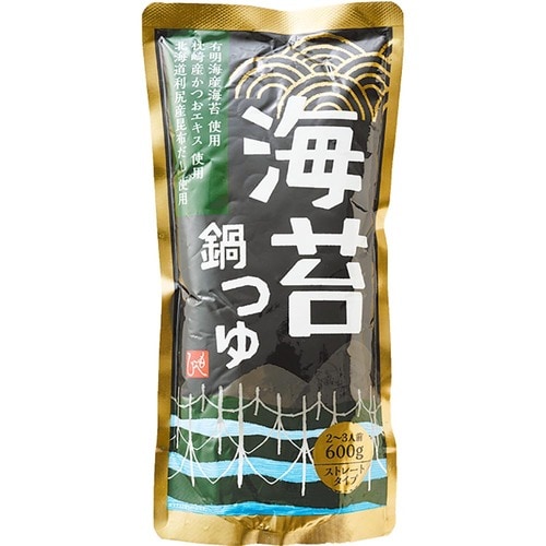 鍋の素おすすめ もへじ 有明海産海苔使用 海苔鍋つゆ イメージ1