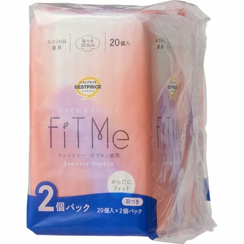 生理用ナプキンおすすめ トップバリュ FiT Me ふつうの日昼用 羽つき イメージ