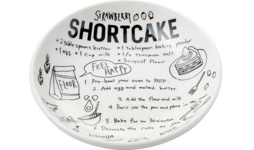 セリア:手書きレシピ:パスタ皿:100均:百均:100円