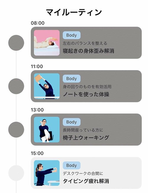 休憩時間を通知してデスクワークの疲れを解消しよう イメージ