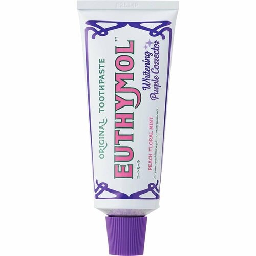紫歯磨き粉おすすめ EUTHYMOL ホワイトパープル ピーチフローラルミントの香り イメージ1