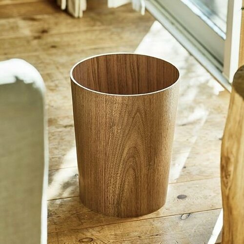 ニトリの便利グッズおすすめ ニトリ ダストボックス (サークル ミドルブラウン) イメージ