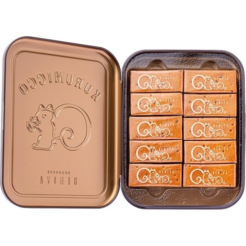 東京駅で買えるお土産おすすめ 鎌倉紅谷 クルミッ子 10個入り(缶) イメージ2