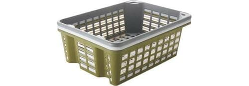 少しのスペースでしっかり収納スタックできるバスケット イメージ2