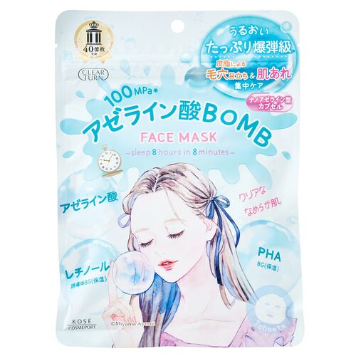 シートマスクおすすめ クリアターン アゼライン酸 BOMBマスク イメージ