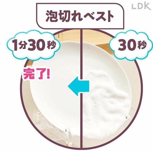 泡切れの速さが際立った！ 食器用洗剤おすすめ イメージ
