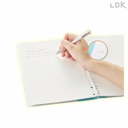 リングが手に当たらないから書きやすい ルーズリーフノートのおすすめおすすめ イメージ2