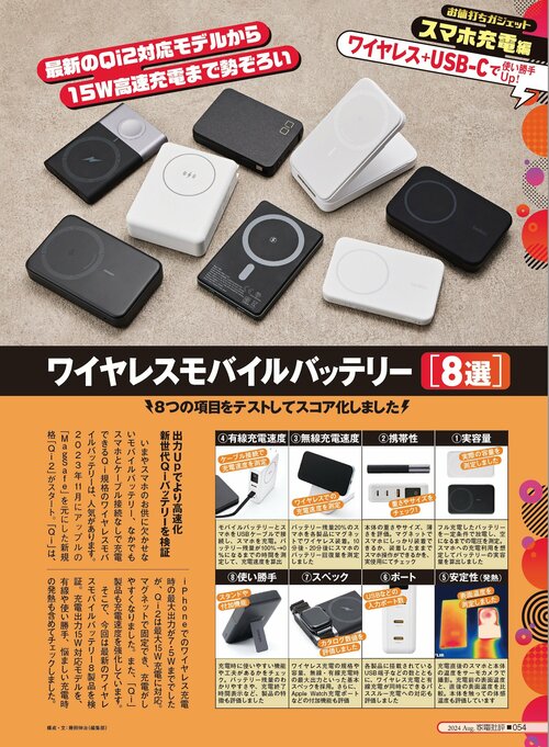 出力Upでより高速化。新世代Qiバッテリーを検証 ワイヤレスモバイルバッテリーおすすめ イメージ
