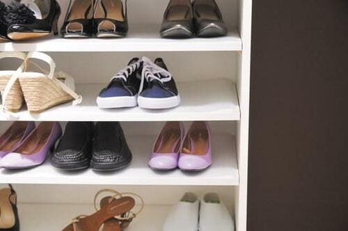 よく履く靴は棚板の高さとタテ置きに注目！ イメージ