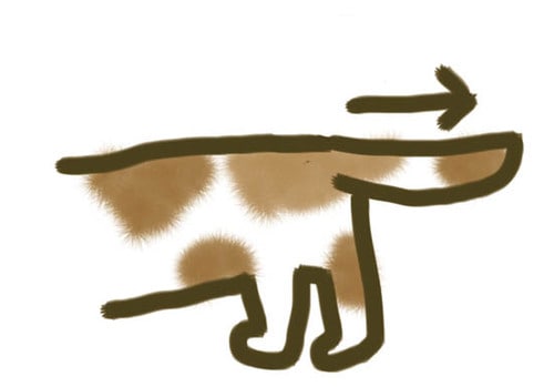 ④床に対して水平は「友好」 イメージ