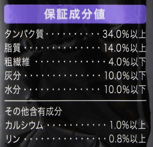 【栄養素のバランス】たんぱく質も炭水化物も推奨範囲内 下部尿路ケア・キャットフードおすすめ イメージ