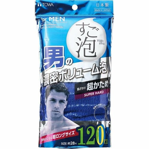 メンズボディタオルおすすめ 東和産業 すご泡Ⅳ メンズ 超ロング 超かため イメージ1