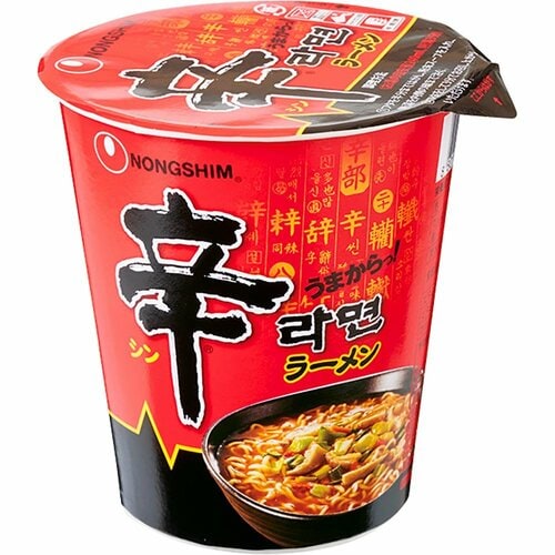 韓国インスタントラーメンおすすめ 農心ジャパン 辛ラーメン カップ イメージ1