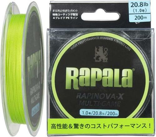 ラパラ(RAPALA):ラピノヴァX マルチゲーム 200m 4本編み:釣具